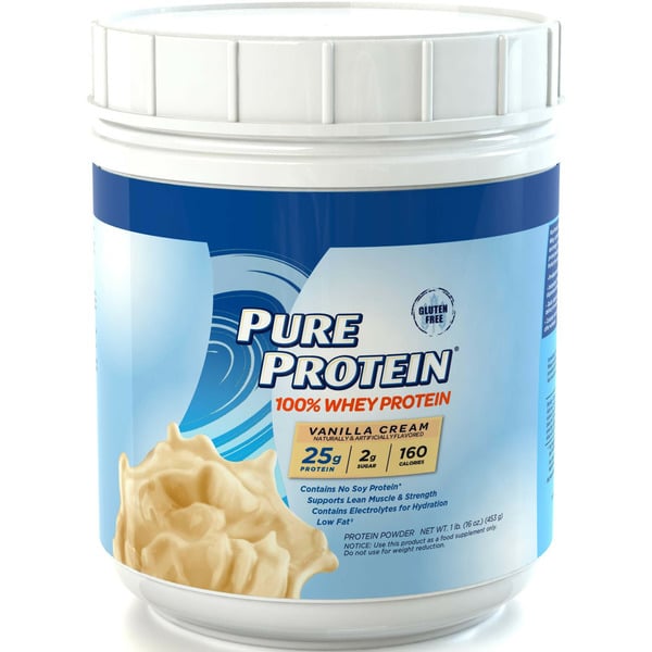 Muscles, Joints & Pain Relief Pure Protein 100% Whey Powder - Vanilla Cream hero