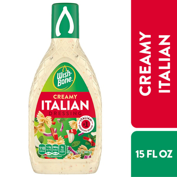 Salad Dressing, Oils & Vinegars Wish-Bone Creamy Italian Salad Dressing hero