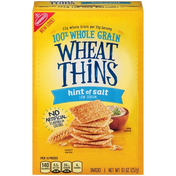 Crackers Wheat Thins Crackers, Hint of Salt Flavor hero