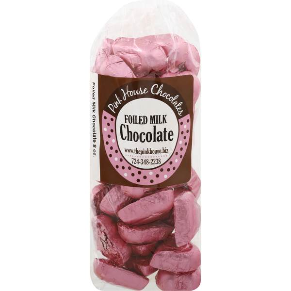 Hand Care Pink House Chocolates Milk Chocolate, Foiled hero