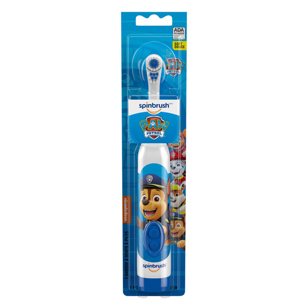 Oral Hygiene Arm & Hammer Kid's Spinbrush Paw Patrol Soft Powered Toothbrush hero