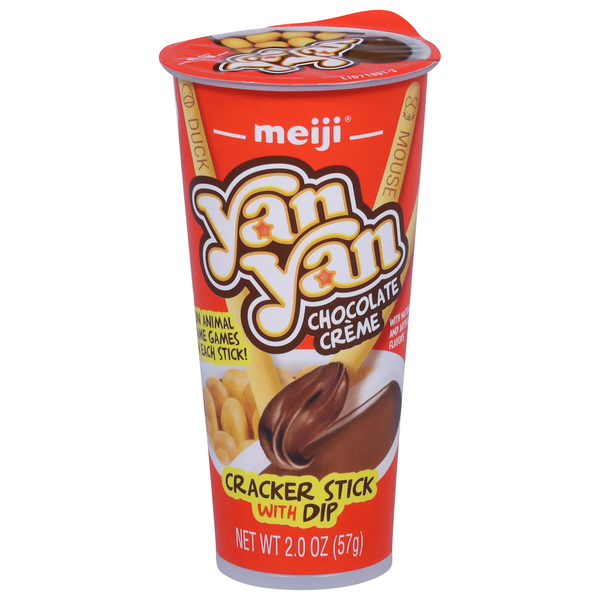 Meiji Cracker Stick, with Dip, Chocolate Creme hero