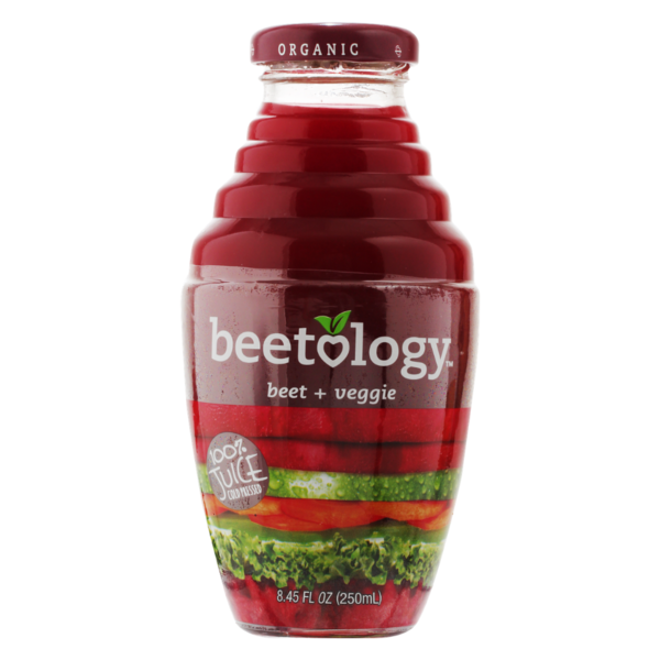 Refrigerated Beetology 100% Organic Cold Pressed Juice, Beet & Veggie hero