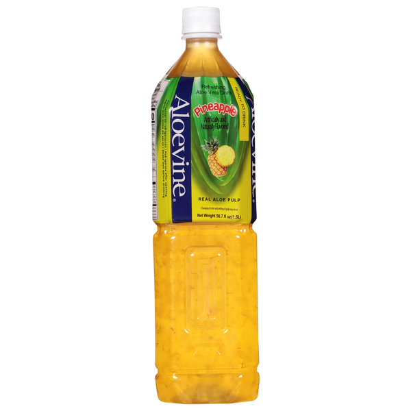 Juice & Nectars Aloevine Aloe Vera Drink, Pineapple, Refreshing hero