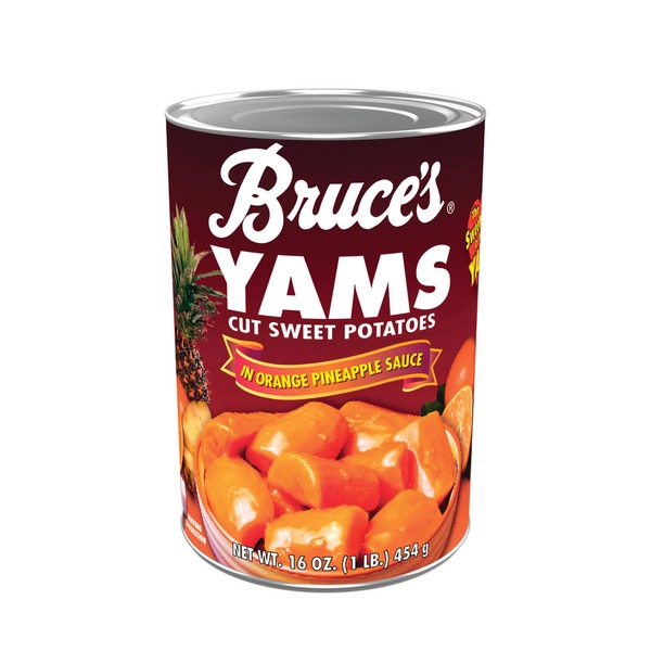 Canned & Jarred Vegetables Bruce's Yams Cut In Orange Pineapple Sauce Sweet Potatoes hero