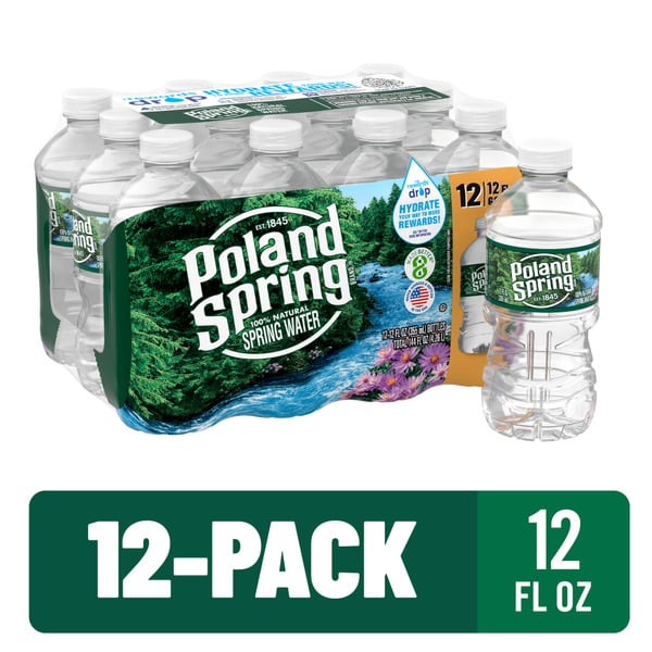 Water, Seltzer & Sparkling Water Poland spring Go Size Natural Spring Water hero