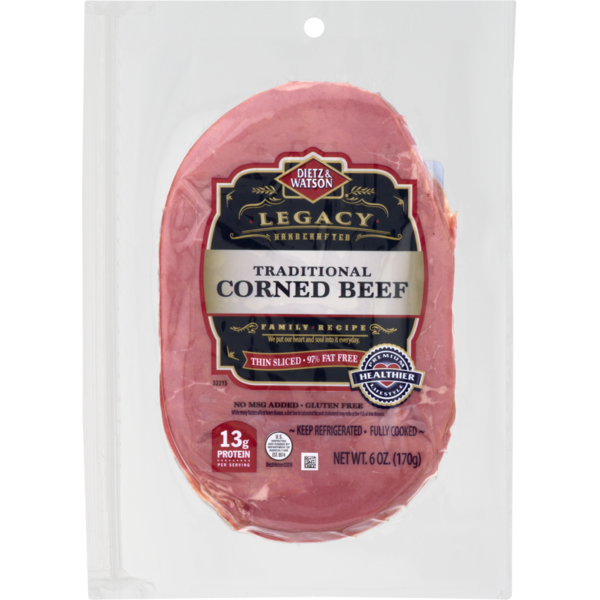 Prepared Meals Dietz & Watson Legacy Traditional Corned Beef, Pre-Sliced hero