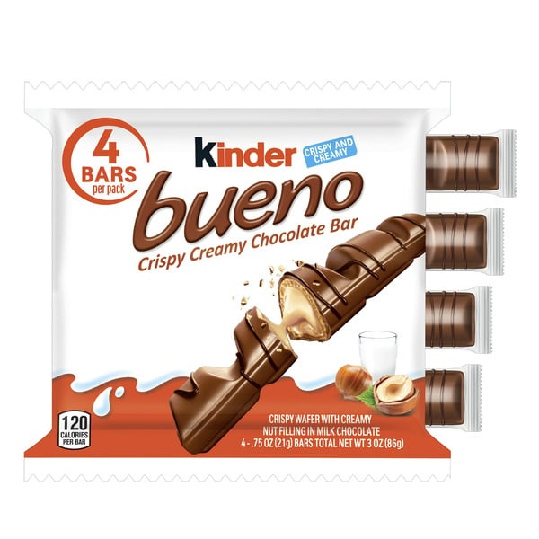 Candy & Chocolate Kinder Milk Chocolate and Hazelnut Cream, Individually Wrapped Chocolate Bars hero