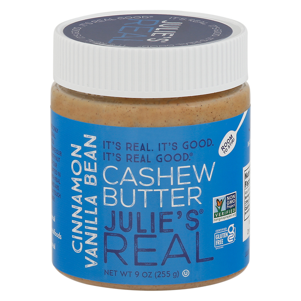 Butter Julie's Real Cashew Butter, Cinnamon Vanilla Bean hero