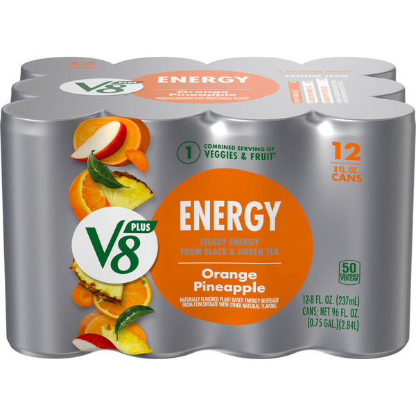 Juice & Nectars V8 Orange Pineapple Juice Energy Drink hero