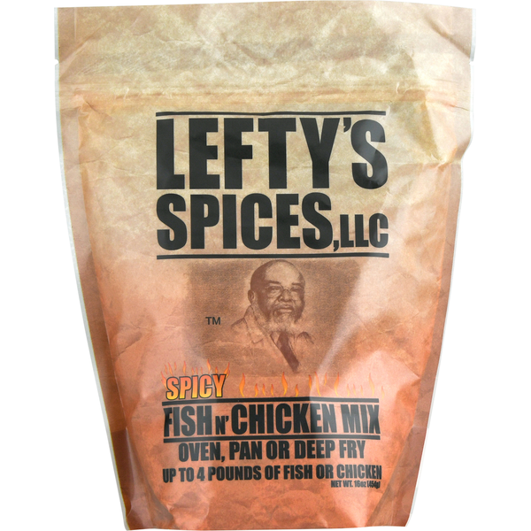 Marinades & Meat Preparation Lefty's Spices Fish N’ Chicken Mix, Spicy hero