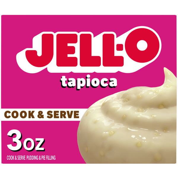 Doughs, Gelatins & Bake Mixes Jell-O Cook & Serve Fat Free Tapioca Pudding & Pie Filling Mix hero