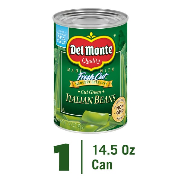 Canned & Jarred Vegetables Del Monte HARVEST SELECTS Italian Beans, Canned Vegetables hero