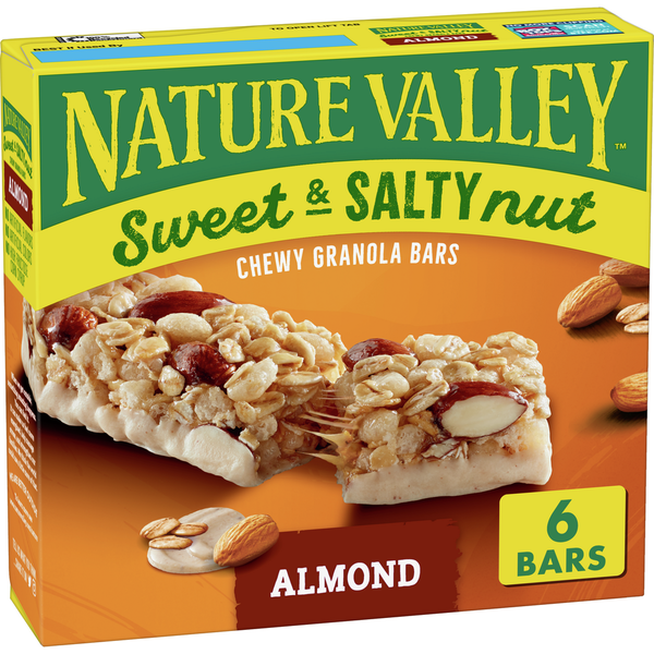 Breakfast Bars & Pastries Nature Valley Almond Sweet and Salty Nut Granola Bars hero