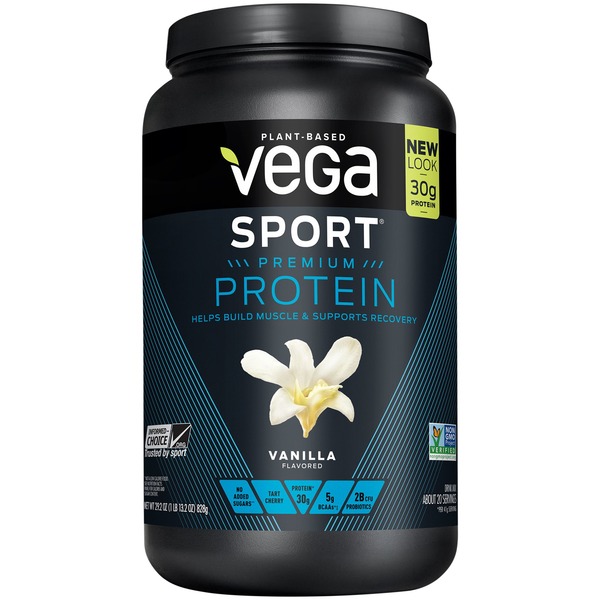 Plant Based Protein Vega Drink Mix, Premium, Vanilla, Protein hero