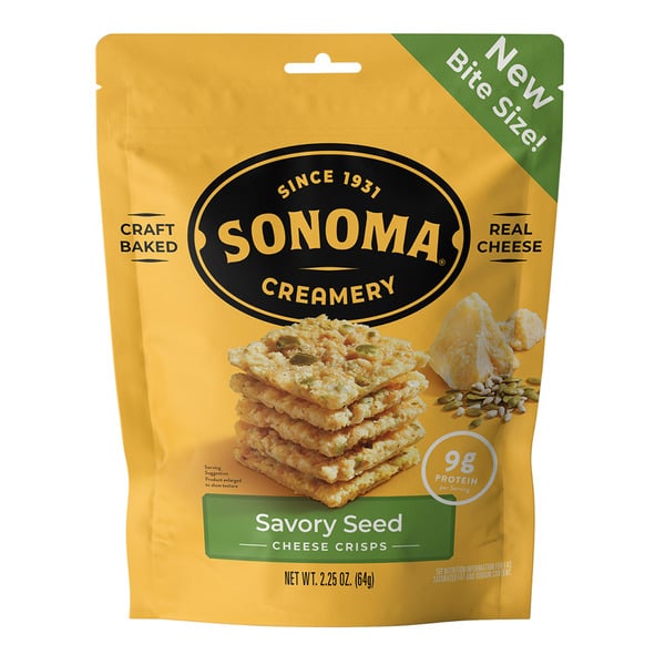 Nuts, Seeds & Dried Fruit Sonoma Creamery Savory Seed Cheese Crisps hero