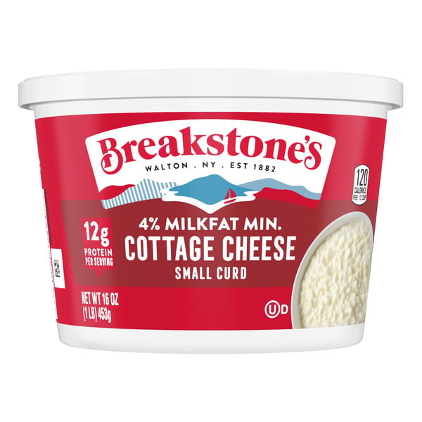 Other Creams & Cheeses Breakstone's Small Curd 4% Milkfat Min. Cottage Cheese oz Tub hero