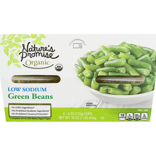 Canned & Jarred Vegetables Nature's Promise Green Beans, Low Sodium hero