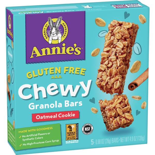 Energy & Granola Bars Annie's Oatmeal Cookie Chewy Granola Bars hero