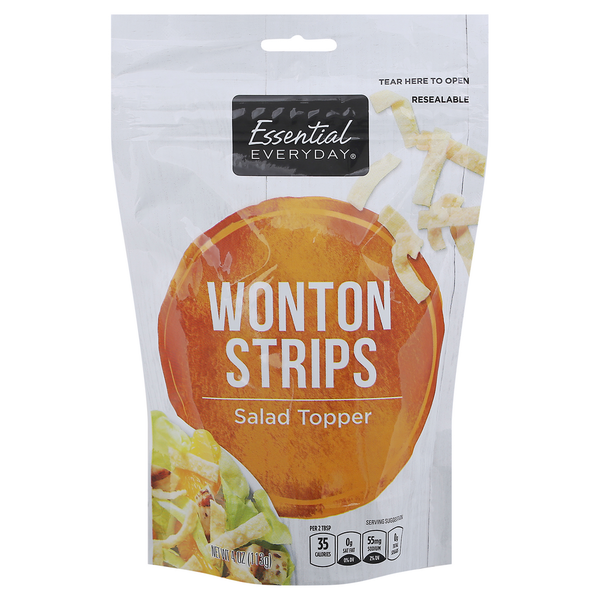 Chips & Pretzels Essential Everyday Salad Topper, Wonton Strips hero