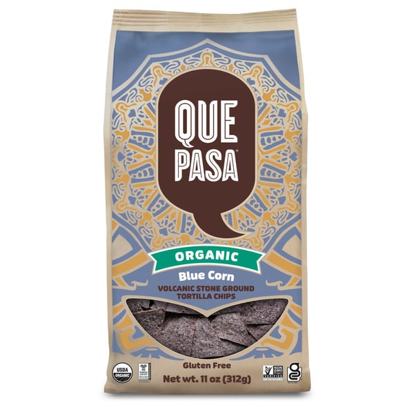 Chips & Pretzels Que Pasa Blue Corn Tortilla Chips hero