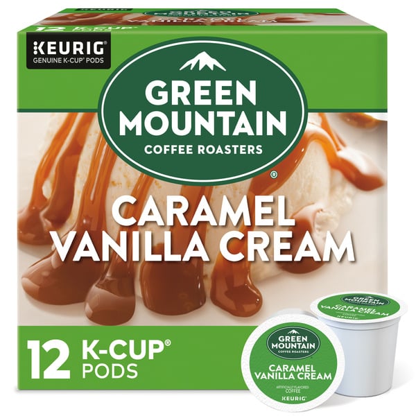 Coffee Green Mountain Coffee Roasters Caramel Vanilla Cream K-Cup Pods hero