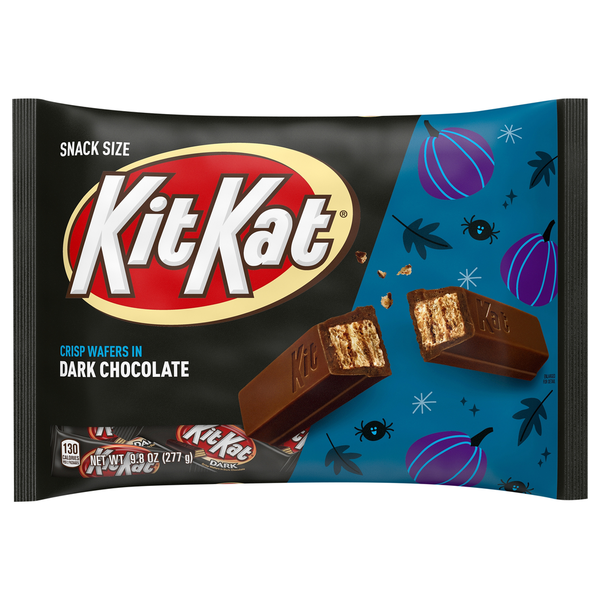 Candy & Chocolate Kit Kat Dark Chocolate Wafer Snack Size Halloween Candy hero