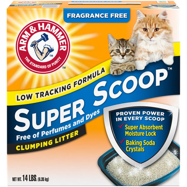 Cat Food & Care Arm & Hammer Super Scoop Fragrance Free Clumping Clay Cat Litter hero