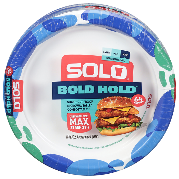 Plates, Bowls, Cups & Flatware SOLO Paper Plates, Max Strength hero