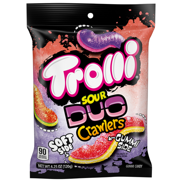 Candy & Chocolate Trolli Gummi Candy, Sour Crawlers, Duo hero