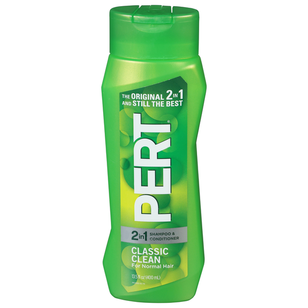 Hair Care Pert Shampoo & Conditioner, 2 in 1, Classic Clean hero