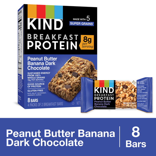 Breakfast Bars & Pastries KIND Peanut Butter Banana Dark Choc hero