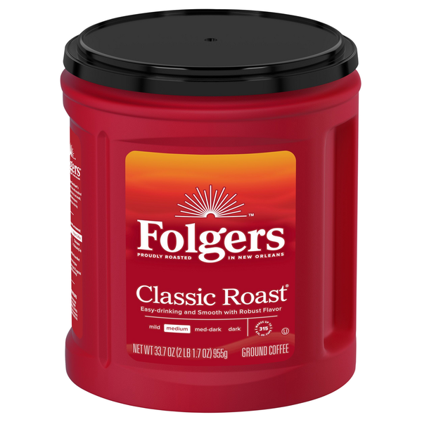 Coffee Folgers Coffee, Ground, Classic Roast, Medium hero