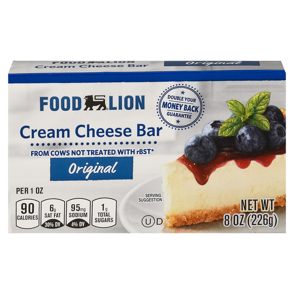 Other Creams, Cheeses & Dips Food Lion Cream Cheese Bar hero