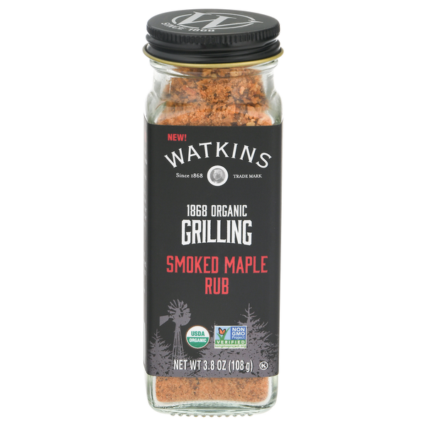 Prepared Meals Watkins Rub, Organic, Smoked Maple, Grilling hero