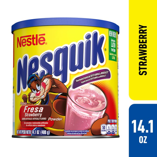 Cocoa & Drink Mixes Nestlé NESQUIK Strawberry Flavored Powder hero