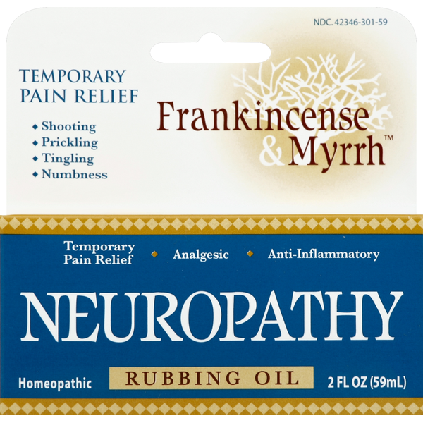 Muscles, Joints & Pain Relief Frankincense & Myrrh Rubbing Oil, Neuropathy hero