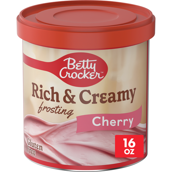 Baking Supplies & Decor Betty Crocker Gluten Free Rich and Creamy Cherry Frosting hero