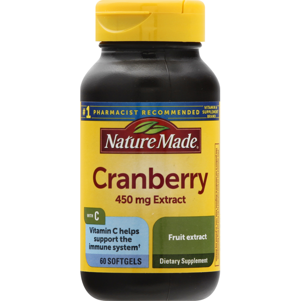 Vitamins & Supplements Nature Made Cranberry, 450 mg, Softgels hero