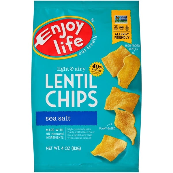 Chips & Pretzels Enjoy Life Foods Lentil Chips, Sea Salt hero