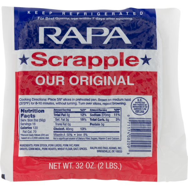 Hot Dogs, Bacon & Sausage RAPA Scrapple Scrapple Original hero