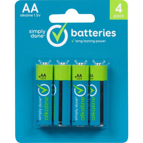 More Household Simply Done AA Alkaline Batteries hero