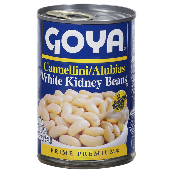 Canned Meat, Seafood & Beans Goya White Kidney Beans, Prime Premium hero