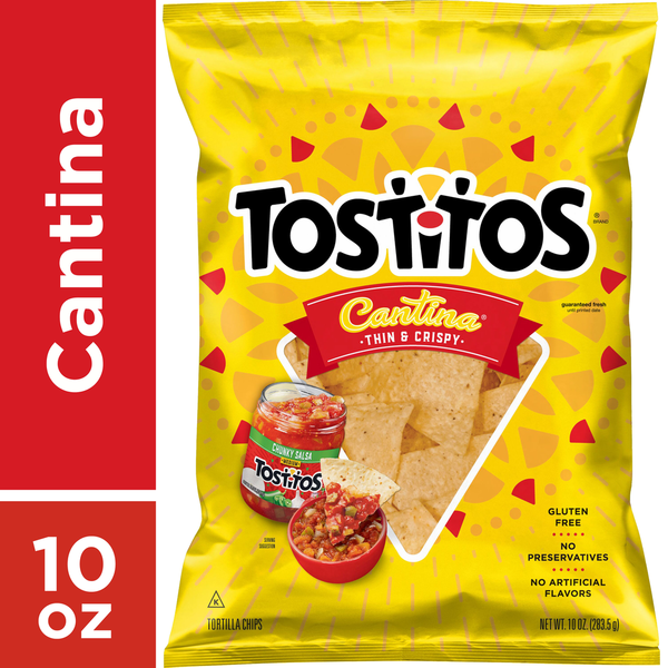 Popcorn & Jerky Tostitos Cantina Tortilla Chips, Thin & Crispy hero