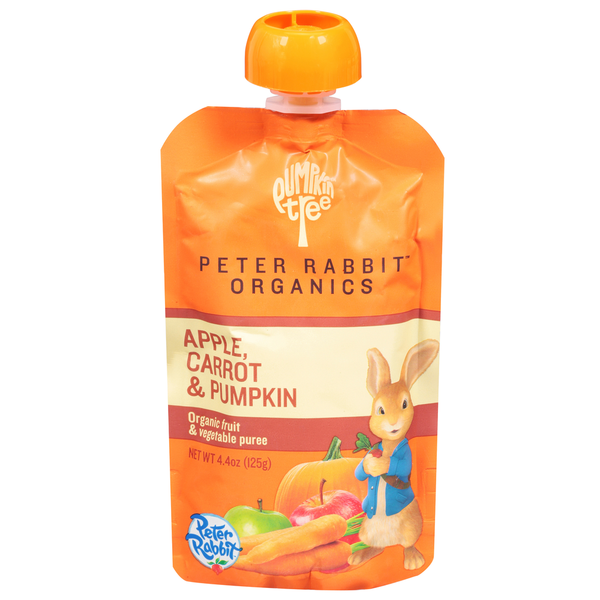 Baby Food & Formula Pumpkin Tree Fruit & Vegetable Puree, Organic, Apple, Carrot & Pumpkin hero