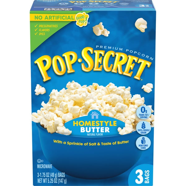 Snacks Pop Secret Homestyle Butter Popcorn hero