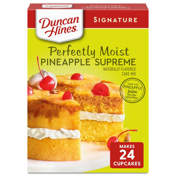 Doughs, Gelatins & Bake Mixes Duncan Hines Pineapple Supreme Pineapple Cake Mix, Baking Mix hero