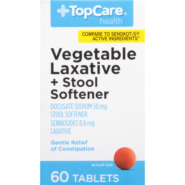 Digestion TopCare Vegetable Laxative + Stool Softener, Tablets hero