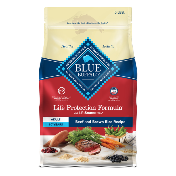 Dog Food & Care Blue Buffalo Life Protection Formula Natural Adult Dry Dog Food, Beef and Brown Rice hero