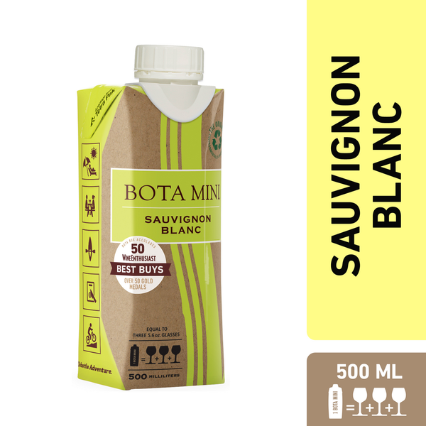 Single Serve Wines Bota Box Sauvignon Blanc White Wine hero